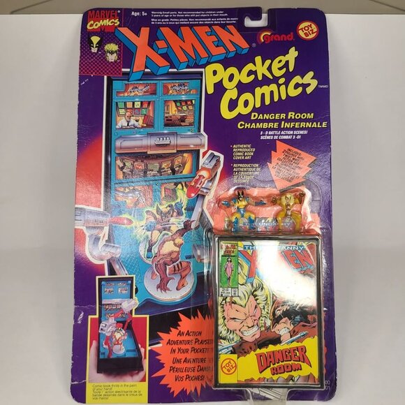 Pocket Comics Danger Room X-Men Marvel Comics 1994 wolverine Toybiz - Picture 1 of 7